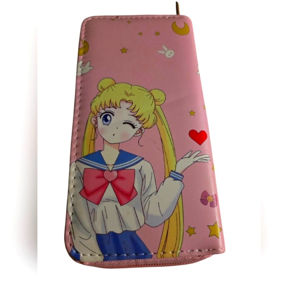 Sailor Moon Zip Around Wallet NWOT